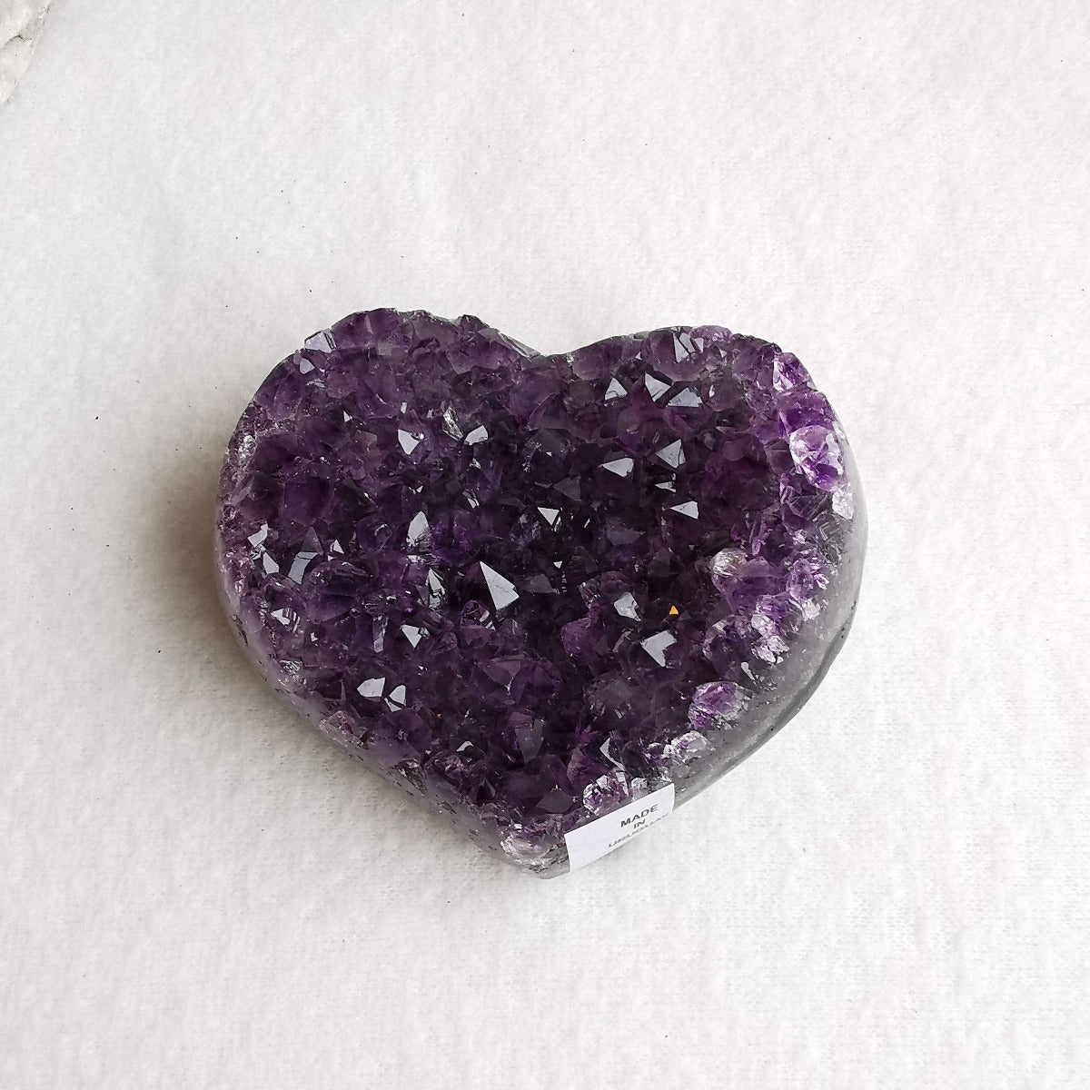 Amethyst krystallhjerte nr. 10 - Amethyst Crystal Heart