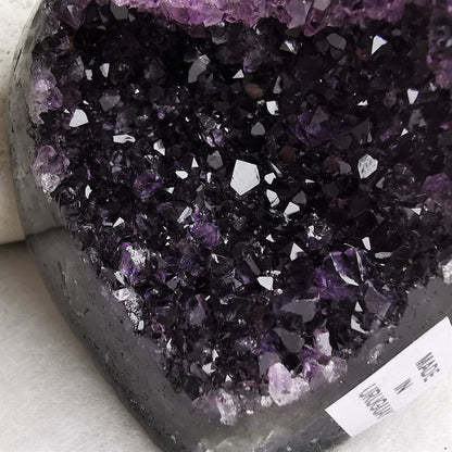 Amethyst krystallhjerte nr. 11 - Amethyst Crystal Heart