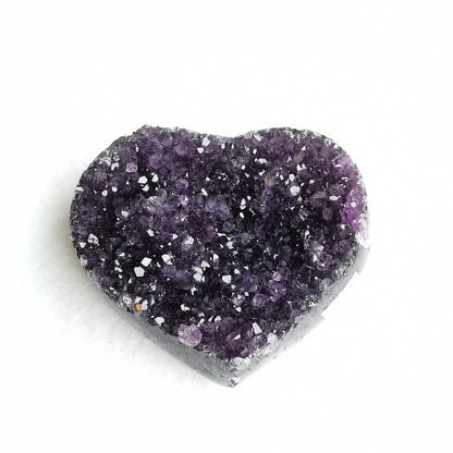Amethyst krystallhjerte nr. 3 - Amethyst Crystal Heart