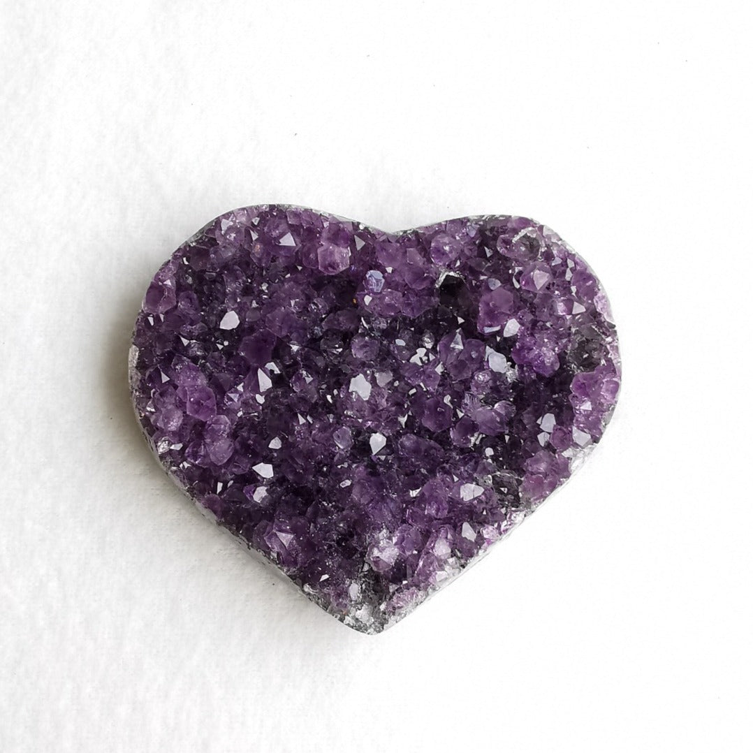 Amethyst krystallhjerte nr. 4  - Amethyst Crystal Heart