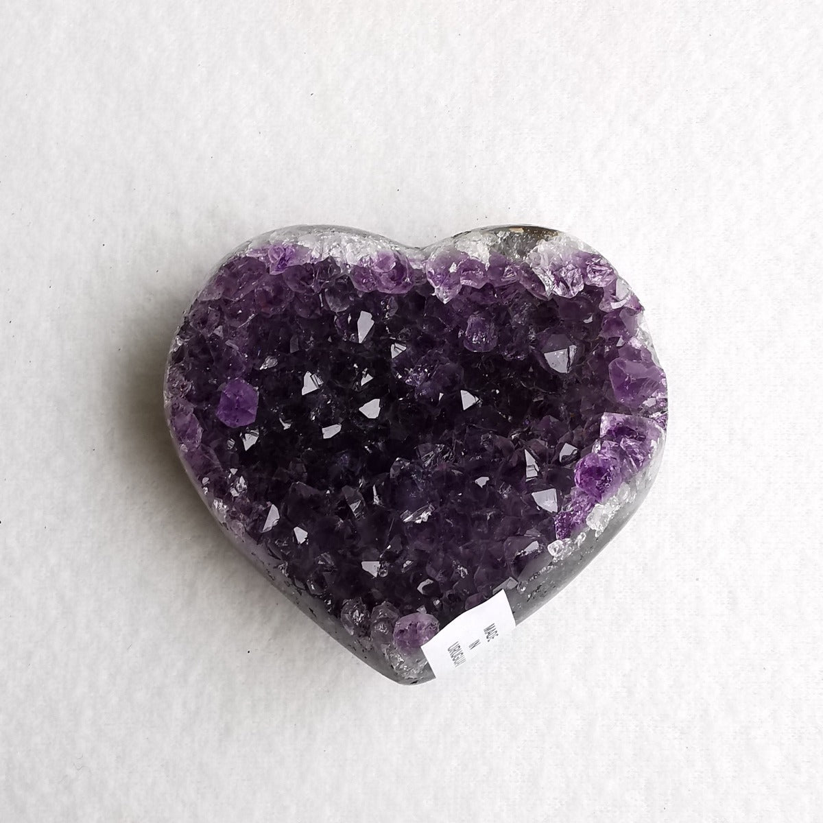 Amethyst krystallhjerte nr. 5 - Amethyst Crystal Heart
