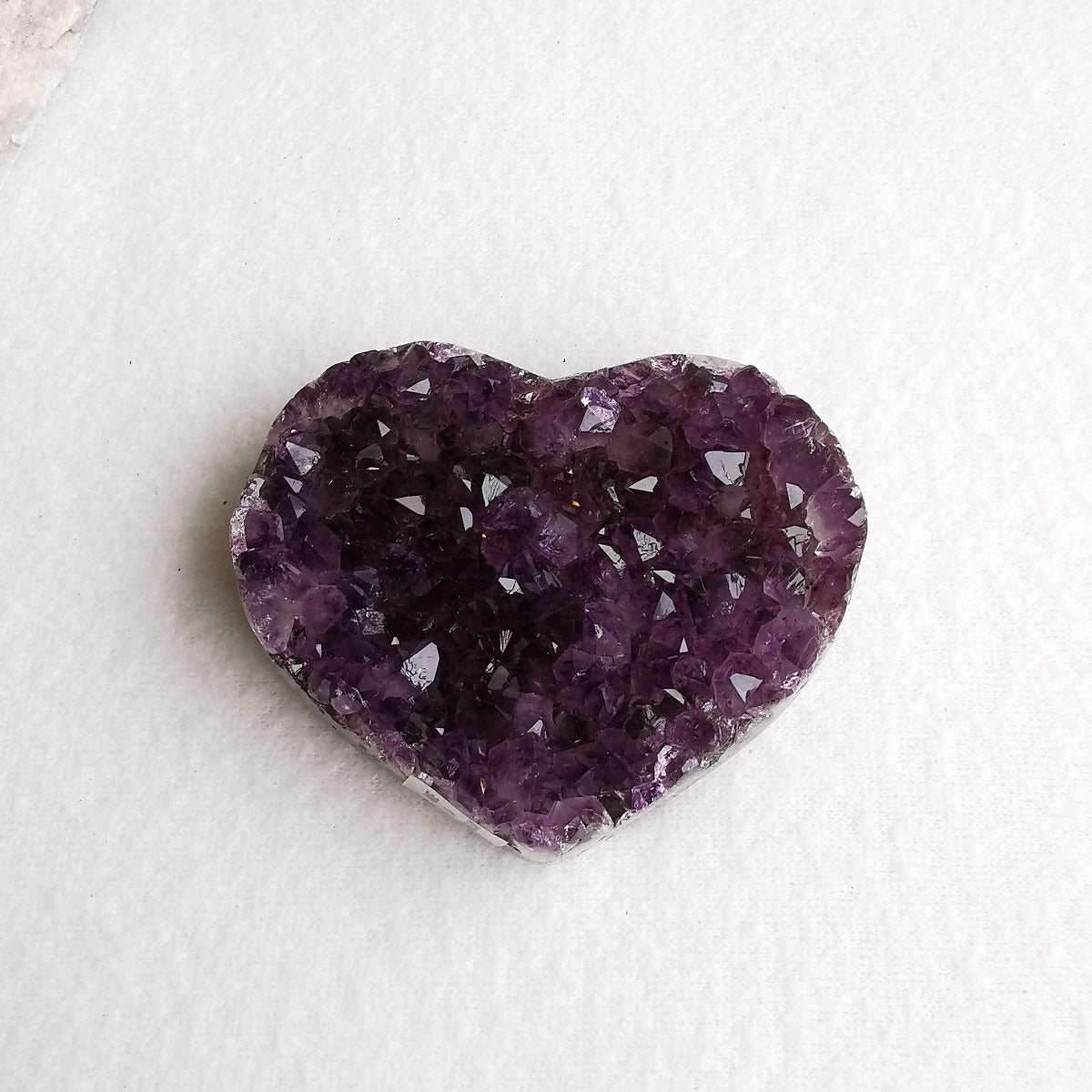 Amethyst krystallhjerte nr. 7- Amethyst Crystal Heart