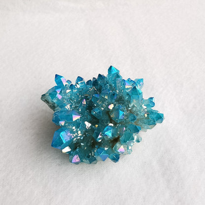 Aqua aura bergkrystall krystallgruppe 64  gram