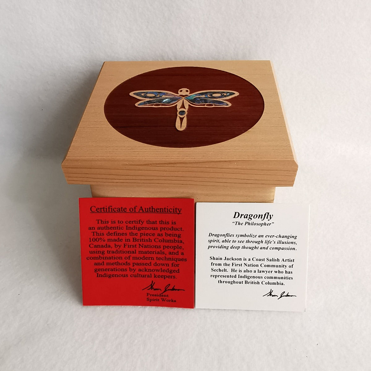 Native Design Bentwood Box - Dragonfly