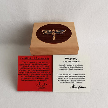 Native Design Bentwood Box Mini - Dragonfly