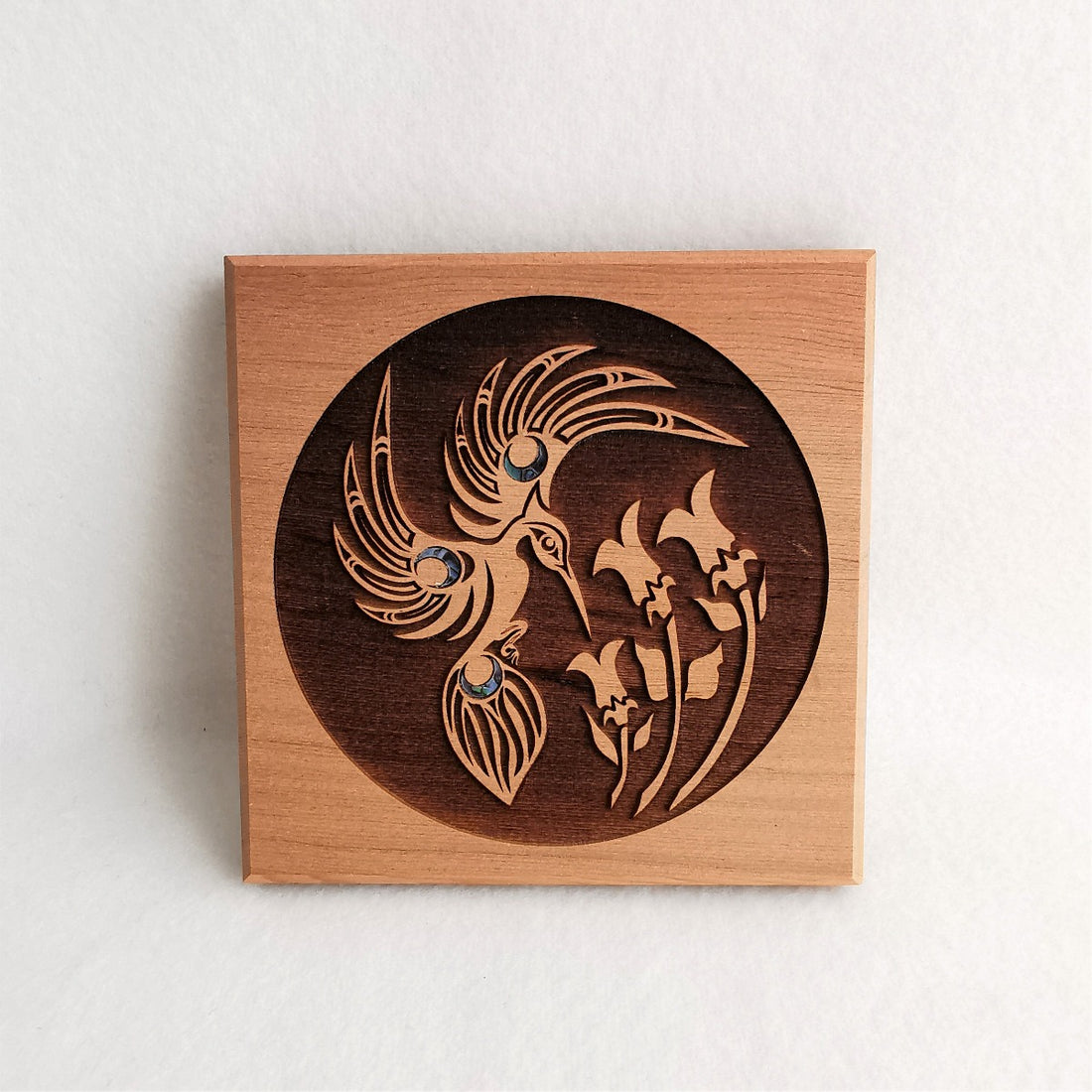 Native Design Bentwood Box - Hummingbird