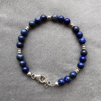 Lapis Lazuli krystall steinarmbånd - Lapis Lazuli Crystal Gemstone Bracelet