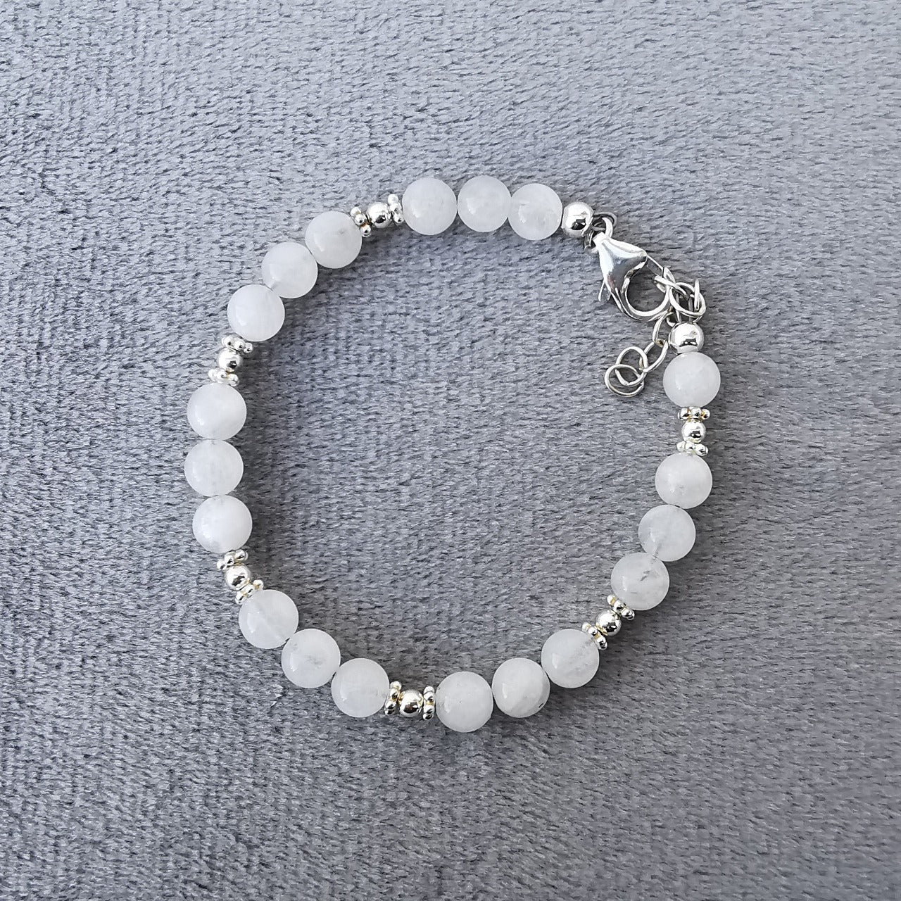 Månestein krystall steinarmbånd - Moonstone Crystal Gemstone Bracelet