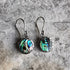 silver abalone earrings