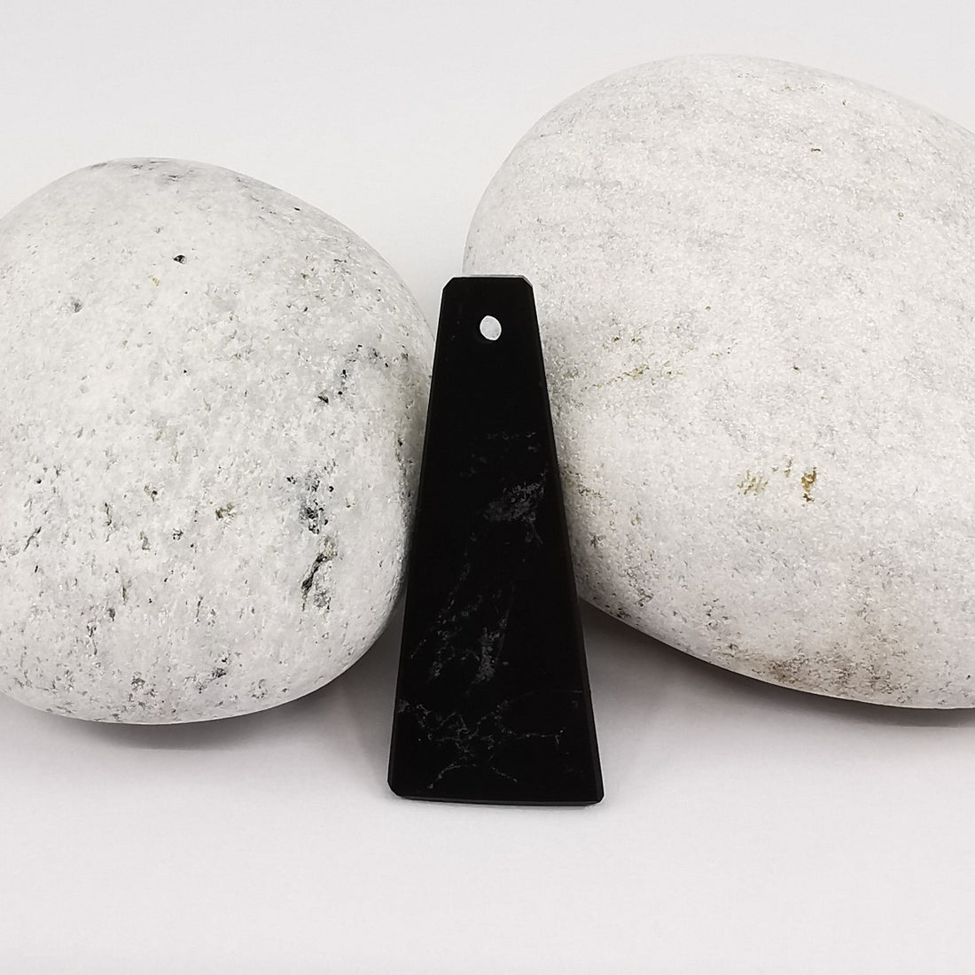 Shungite Drop Pendant - EMF Protection Stone