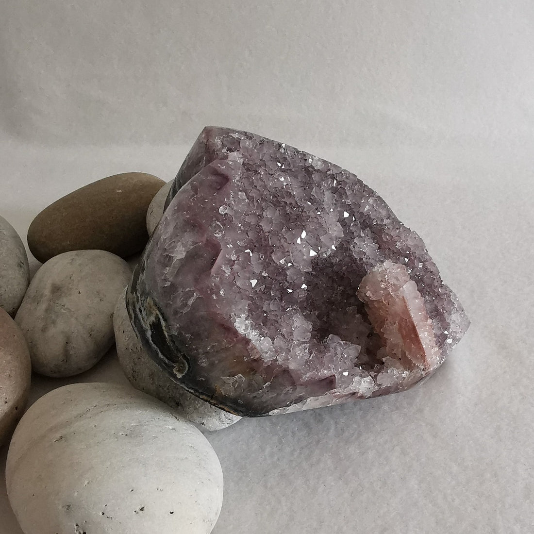 Lavender Amethyst Crystal Heart - Lavender amethyst krystallhjerte